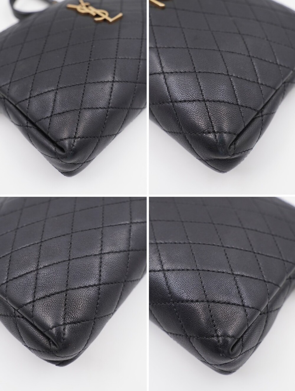 CK64 💕 Saint Laurent Lambskin Quilted Gaby Zipped Crossbody - Picture 7 of 13